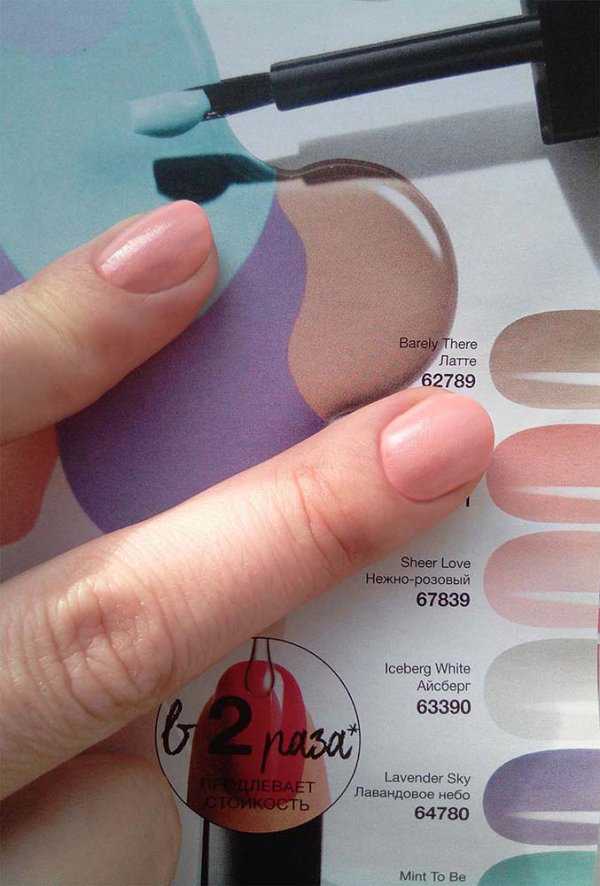 Сравнение цвета лака на ногте и в каталоге